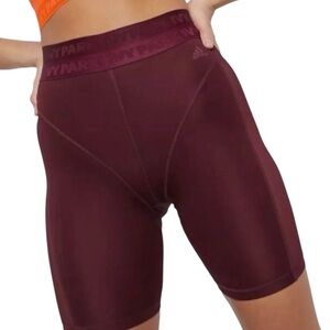 NWT Adidas Ivy Park Biker Cycling Shorts Maroon Size S